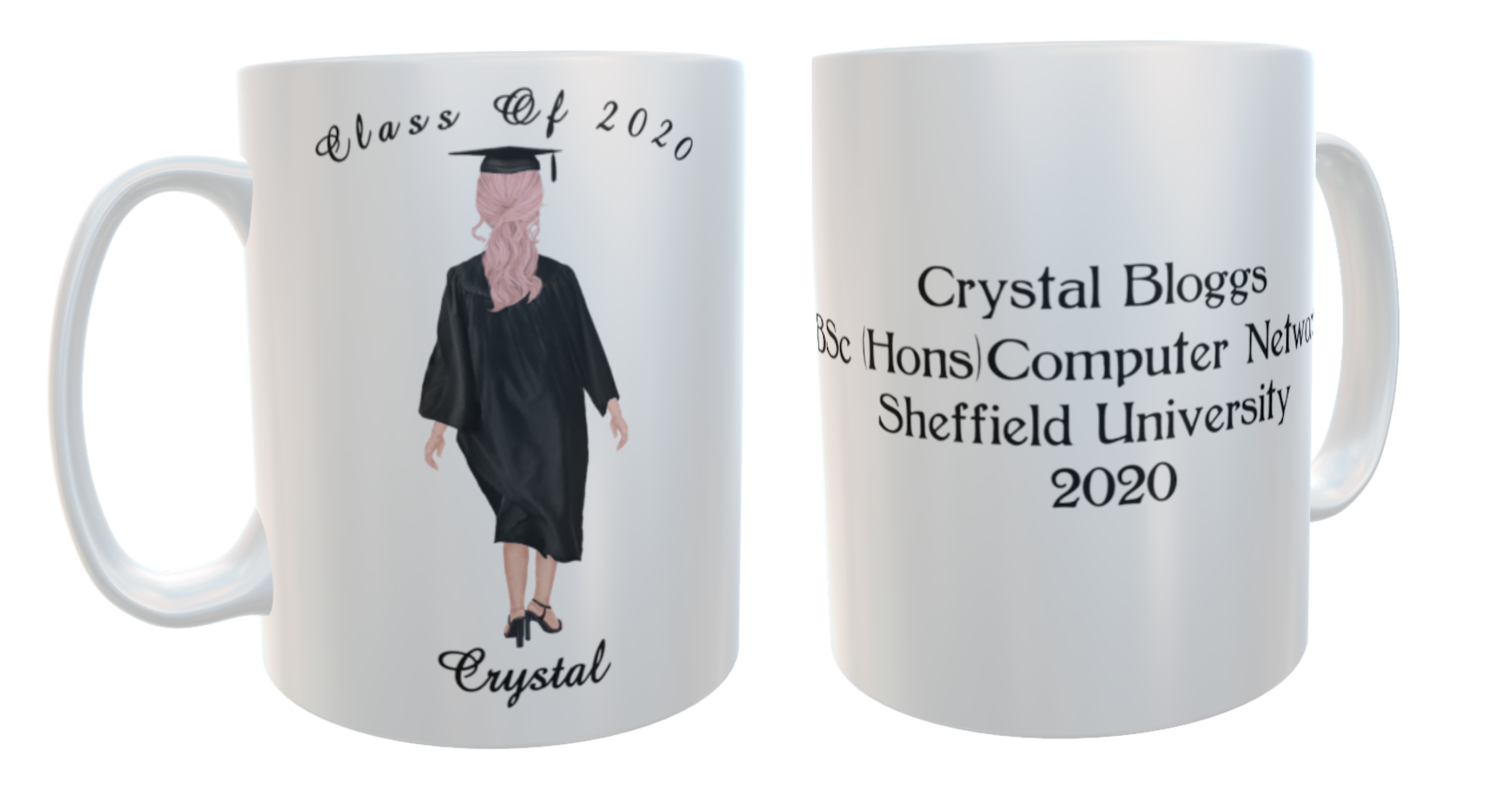 Graduation Mug Female Student, Custom graduation Mug - Click Image to Close